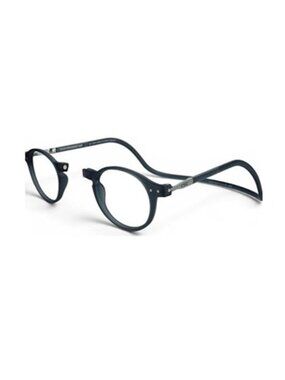 Clic Brooklyn Magnetic Reading Glasses with Adjustable Band, Matte Grey, 1.75x